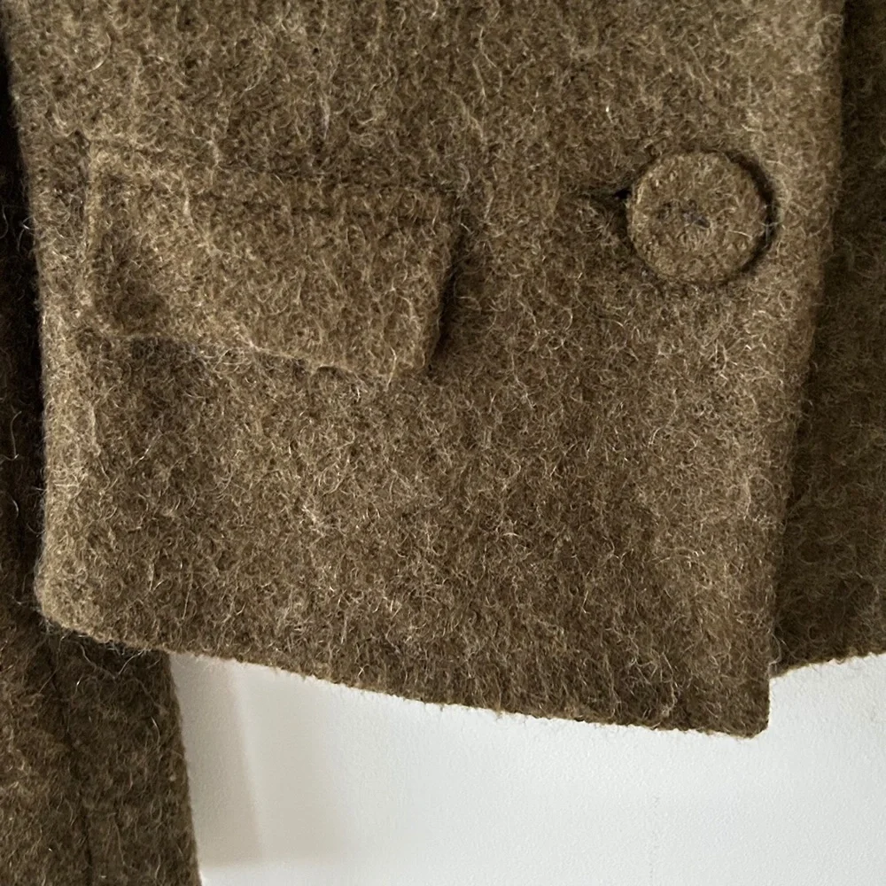 Claudie Pierlot Olive Green Mohair Jacket